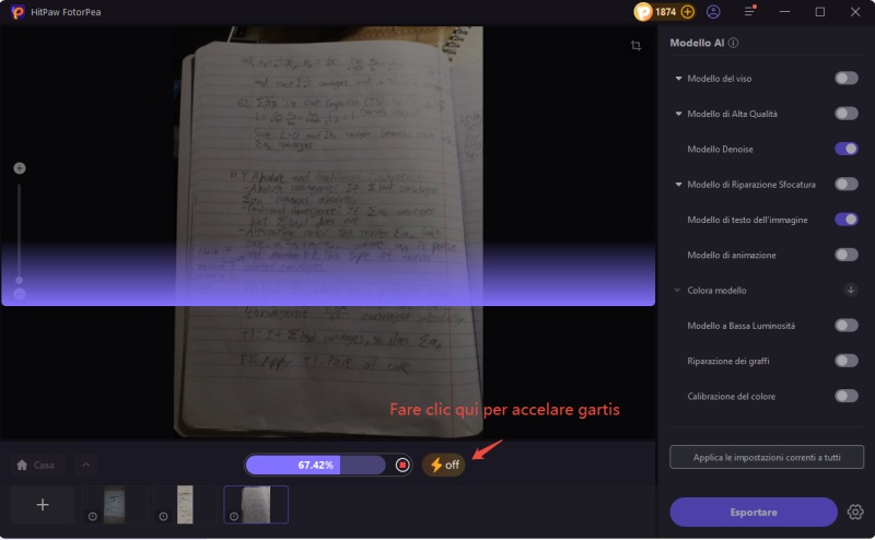 non sfocare le parole nella foto con Hitpaw