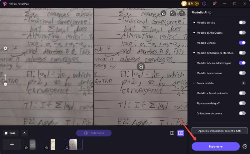 non sfocare la scrittura nella foto con Hitpaw
