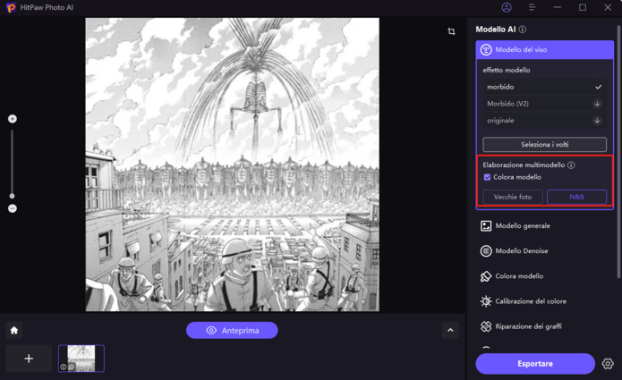 usa hitpaw per colorare i tuoi migliori pannelli manga