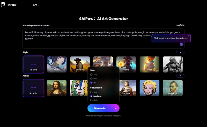 HitPaw genera il profilo del chatbot