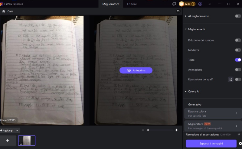 come leggere il testo sfocato su una foto con Hitpaw