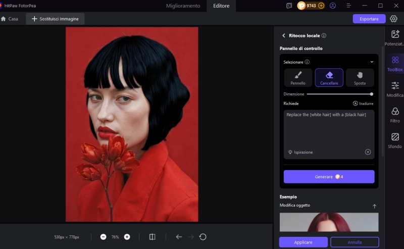 risulto di generazione