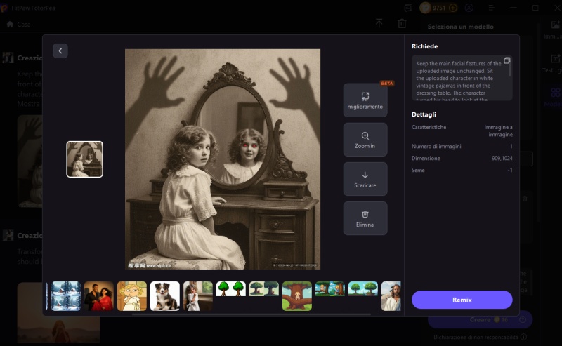 Halloween ai photo with fotorpea