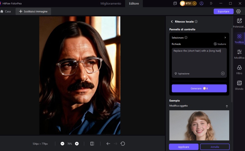 risulto di generazione
