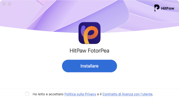 installazione di hitpaw fotorpea mac