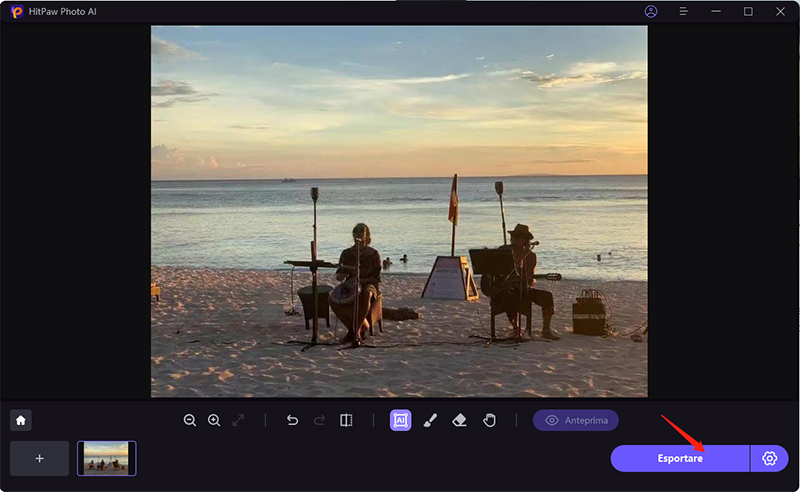 erase a person from a photo with hitpaw photo ai
