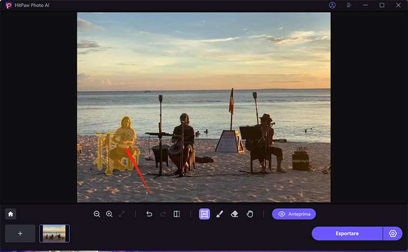 remove people from photographs with hitpaw photo ai