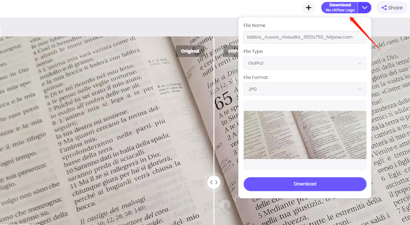 come sfocare il testo in un'immagine online