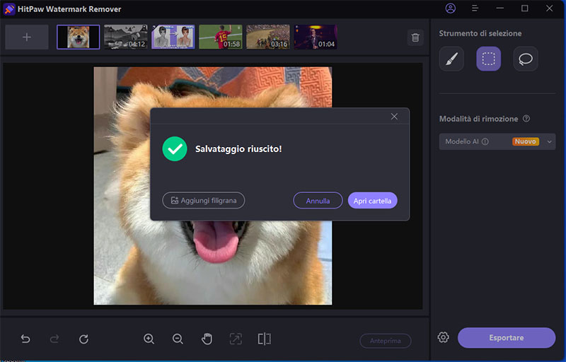 rimuovere il filtro dalla foto