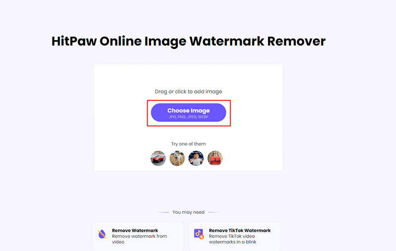 Rimuovere Filigrana Online con HitPaw Online Tools