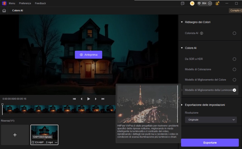 add colors to faded or low-light videos