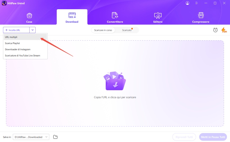 download multiple urls