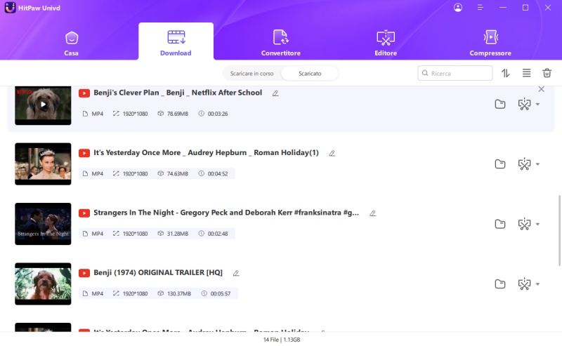 multiple videos are downloaded successfully