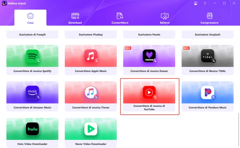 choose hitpaw youtube music converter