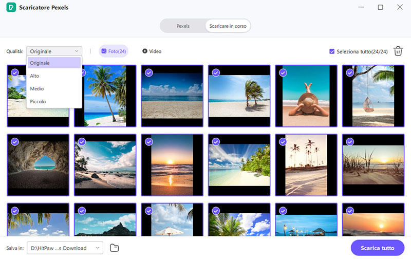 select pexels photo format