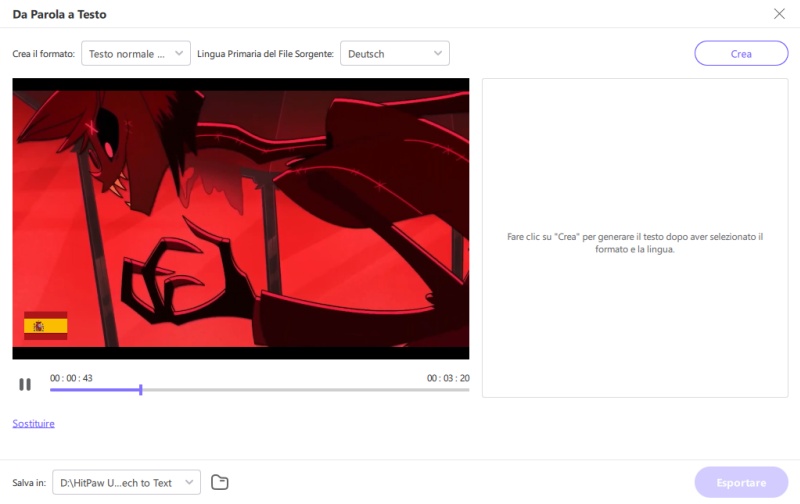 generare i sottotitoli da un video TikTok