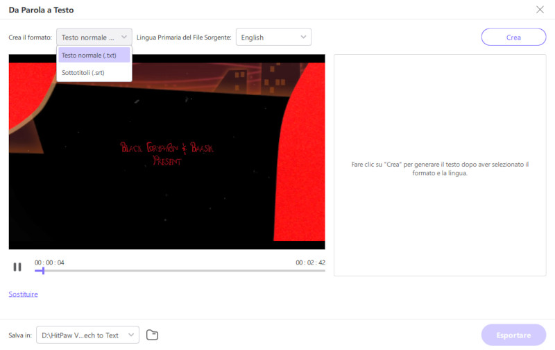 Configura le impostazioni