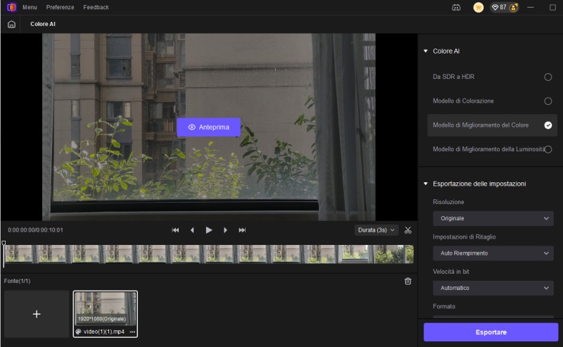 modello di miglioramento del colore in vikpea