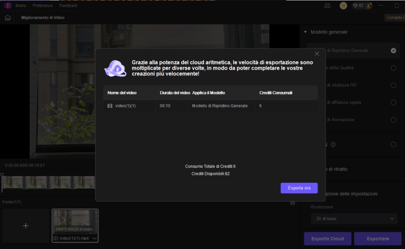 preview and export the enhanced avatar video