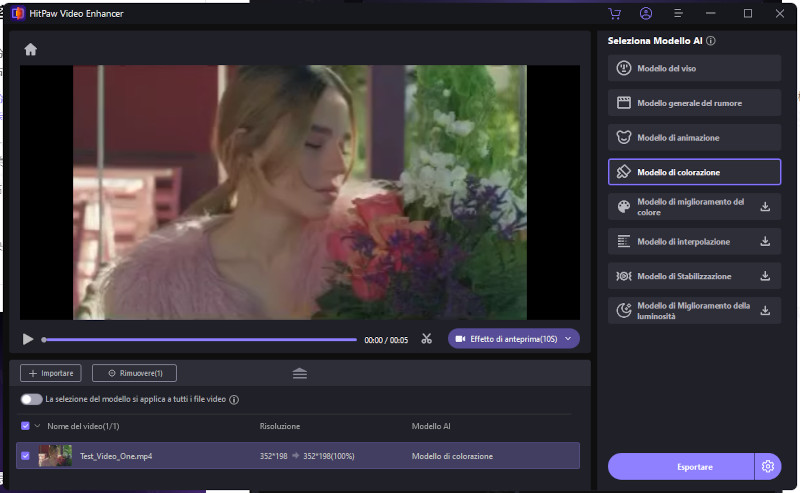selezionare un modello di IA