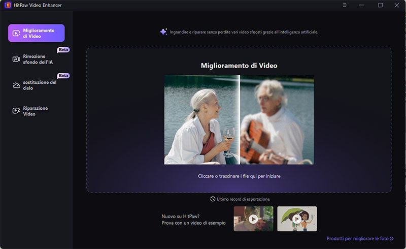 Importare il file video