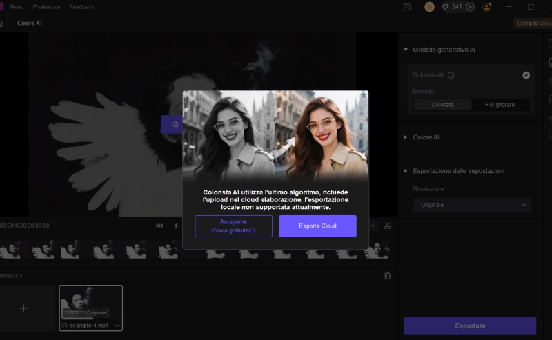 preview colorized video