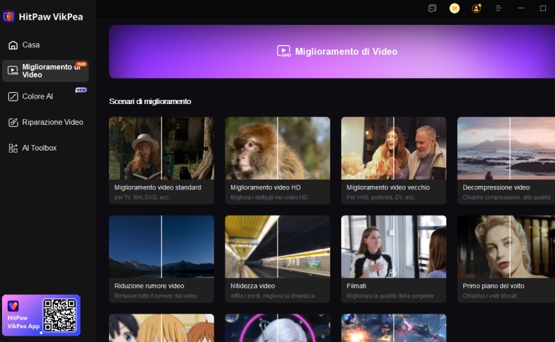 import video to sharpen from enhancer tab