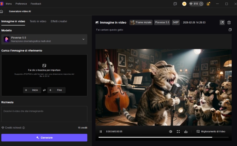 il risulto di gatto che cantare