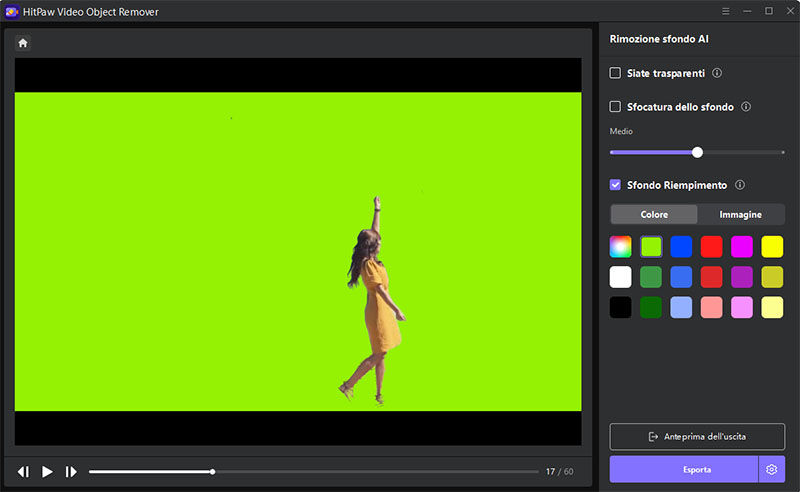 object remover green screen fill