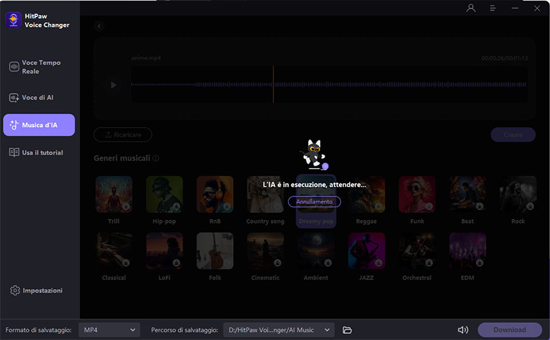 change genre on hitpaw voice changer
