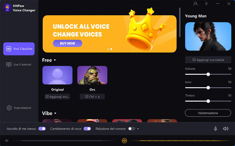 choose effects in hitpaw voice changer