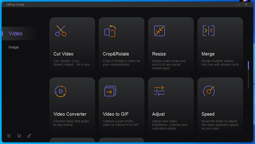 I passi per usare Hitpaw Toolkit